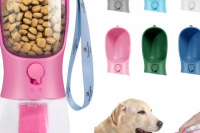 The Ultimate Companion for Pet Owners on the Go: TailoredPetHOME 3in1 Dog Water Bottle